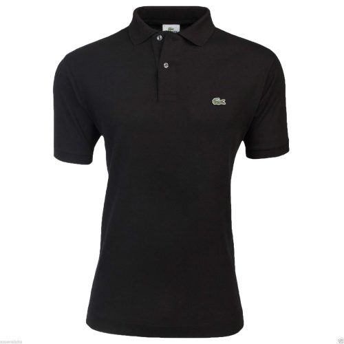 Buy Lacoste Piqué Black Polo Shirt | Superbuyng