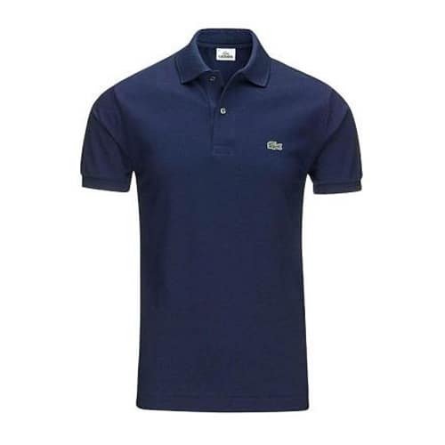 Buy Lacoste Piqué Navy Blue Polo Shirt | Superbuyng