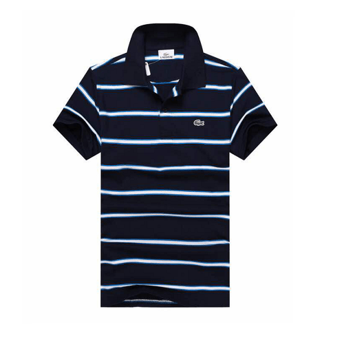 Lacoste Men’s Polo Stripe Shirt – Black - Superbuy Nigeria
