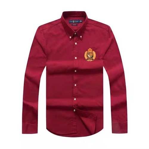 Buy Ralph Lauren Long Sleeve MCMLXV Burgundy Shirt | Nigeria
