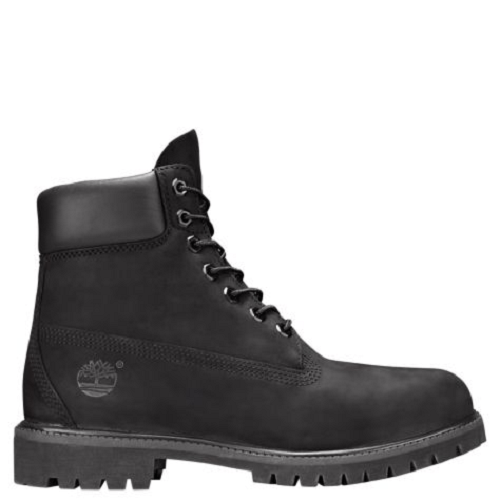 timberland leather black boots
