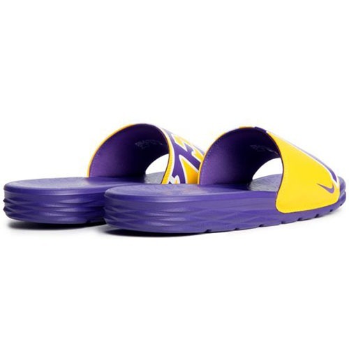 nike benassi solarsoft lakers