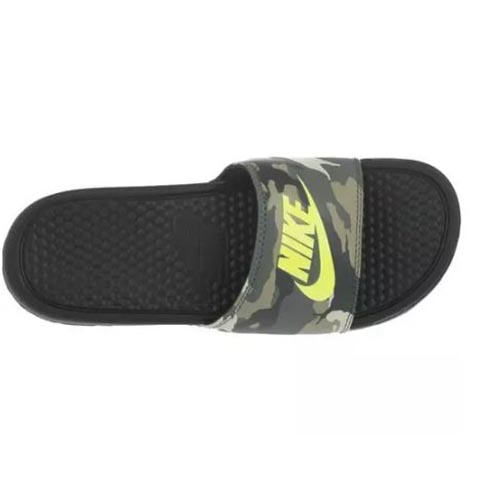 Nike Benassi JDI Print Slide Camo Green 