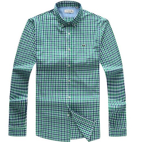 Lacoste Green Checkered Long Sleeve Shirt | Online Fashion in Nigeria