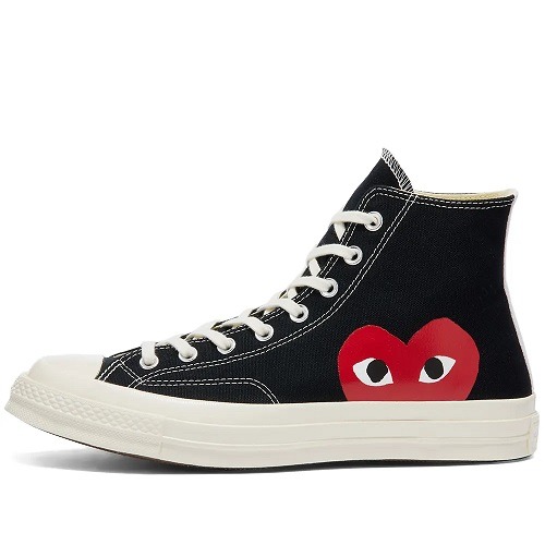 Buy Comme Des Garcons Play x Converse in Black