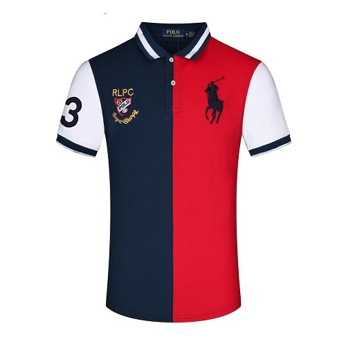 Buy Polo Ralph Lauren Colourblock Polo Shirt - Red | Superbuy Nigeria