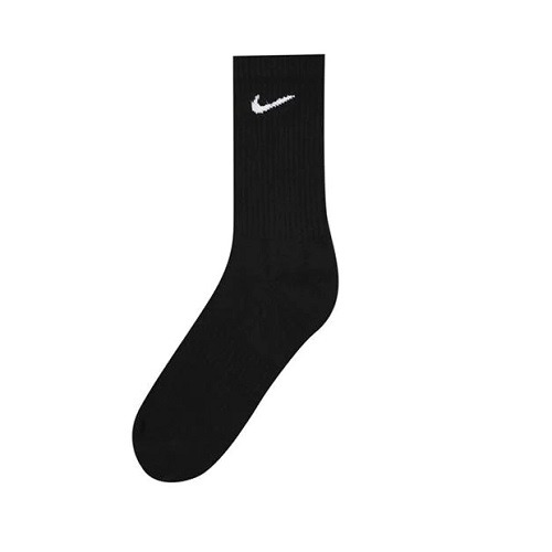 Nike Shop - Nike Black Cotton Mid Socks - Medium (Single Pair ...
