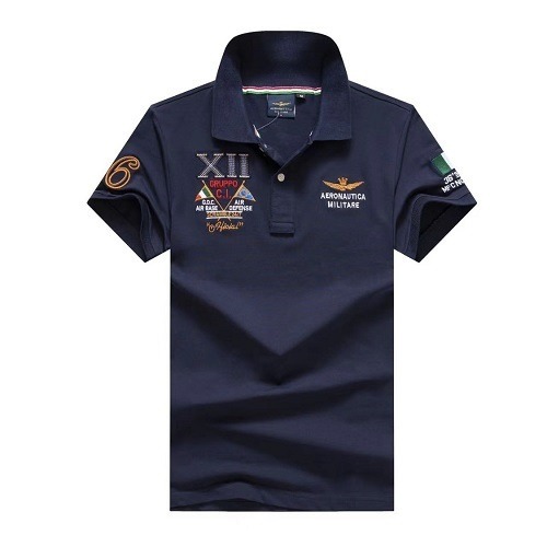 Buy Aeronautica Militare Navy-Blue Polo Shirt | Superbuyng