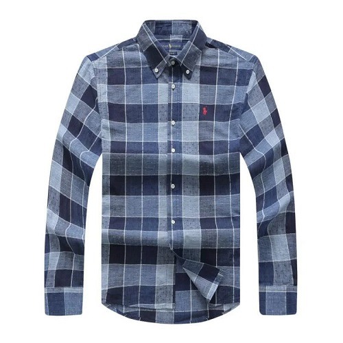 Buy Ralph Lauren Blue Plaid Oxford Shirt | Superbuyng