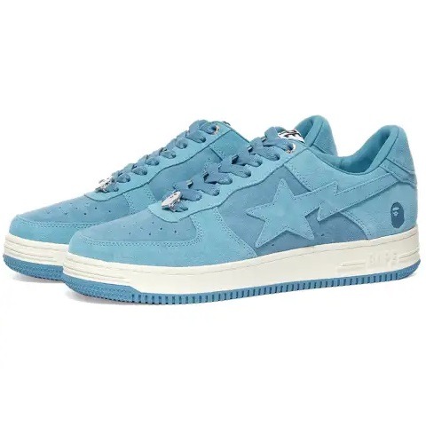 Buy Bape Bapesta Blue Low Sneaker | Superbuyng