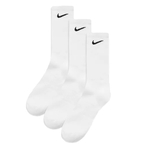 Shop - Nike White Cotton Mid-Length Socks - Medium ( 3-in-1 )