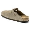 Birkenstock Boston Suede Taupe Clog