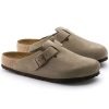 Birkenstock Boston Suede Taupe Clog